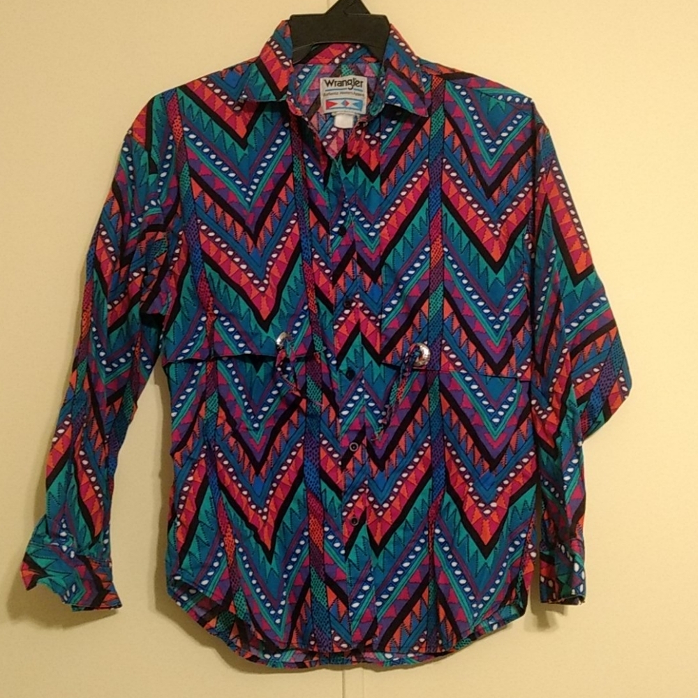 Wrangler Vintage Multicolored Showy Western Shirt